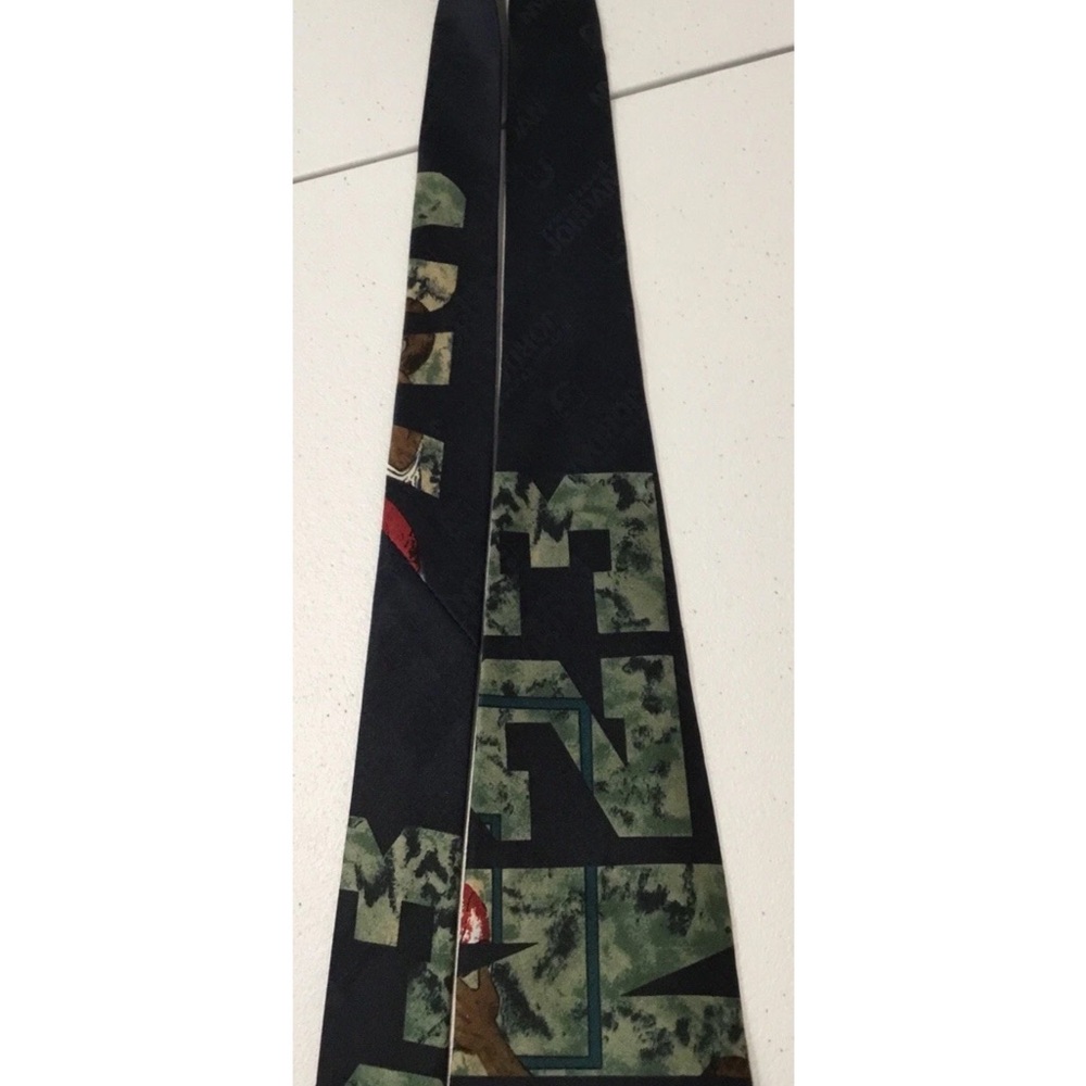 Vintage Michael Jordan Silk Necktie Men's Chicago Bulls Basketball Tie - Picture 4 of 13